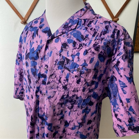 Abstract Button Up Shirt Made In Ghana - Picture 10 of 16